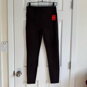 SPANX Brown Leggings faux suede NWT size medium western